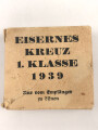 Umkarton für Eisernes Kreuz 1. Klasse 1939 im Etui. Hersteller Paul Meybauer Berlin