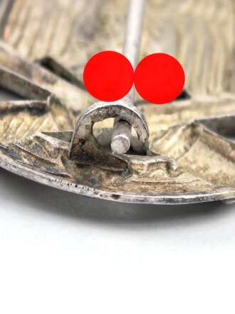 Allgemeines Sturmabzeichen, hohlgeprägtes Buntmetallstück von Otto Schickle in sehr gutem Zustand