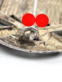 Allgemeines Sturmabzeichen, hohlgeprägtes Buntmetallstück von Otto Schickle in sehr gutem Zustand