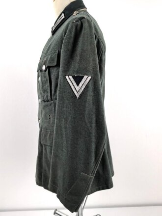 Heer, Feldbluse für Mannschaften Modell 1936. Stark getragenes Kammerstück, die Effekten neuzeitlich ergänzt