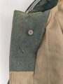 Heer, Feldbluse für Mannschaften Modell 1936. Stark getragenes Kammerstück, die Effekten neuzeitlich ergänzt