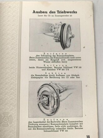 Instandsetzungs Anleitung VW Typ 82. DIN A5 mit 48 Seiten, angeschmutzt
