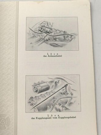 Instandsetzungs Anleitung VW Typ 82. DIN A5 mit 48 Seiten, angeschmutzt