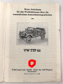 Instandsetzungs Anleitung VW Typ 82. DIN A5 mit 48 Seiten, angeschmutzt