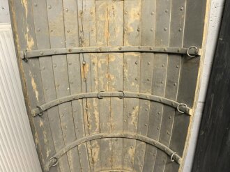 "Ackja" Schlitten Wehrmacht, so unter anderem von der Gebirgstruppe benutzt. Länge etwa 250cm, Guter Zustand, selten. KEIN VERSAND