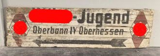 Gewaltiger Wegweiser Hitlerjugend Oberbann IV Oberhessen....