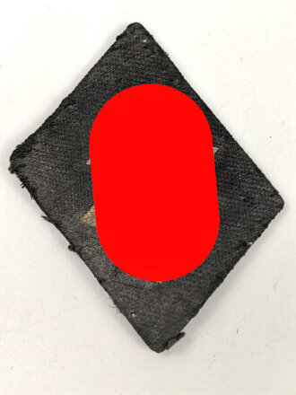 Waffen SS, einzelner Kragenspiegel für Mannschaften, stark getragenes Stück