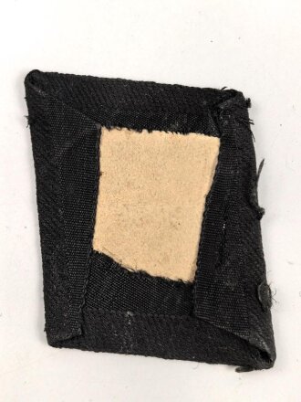 Waffen SS, einzelner Kragenspiegel für Mannschaften, stark getragenes Stück