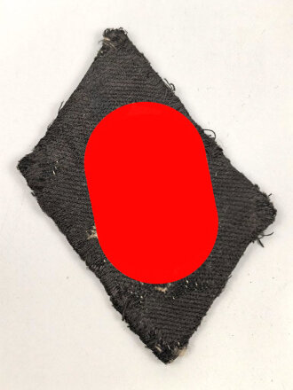 Waffen SS, einzelner Kragenspiegel für Mannschaften, sehr stark getragenes Stück, BEVO