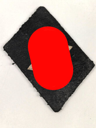 Waffen SS, einzelner Kragenspiegel für Mannschaften, getragenes Stück, BEVO