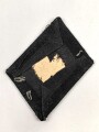 Waffen SS, einzelner Kragenspiegel für Mannschaften, stark getragenes Stück, BEVO
