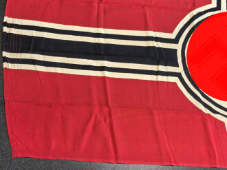 Kriegsmarine, Reichskriegsflagge 80 x 135cm, Markiert " LOH. Kr. Fl." Sehr guter Zustand