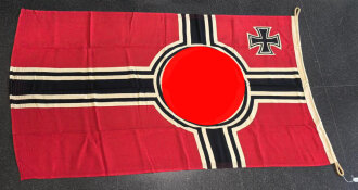 Kriegsmarine, Reichskriegsflagge 80 x 135cm, Markiert " LOH. Kr. Fl." Sehr guter Zustand