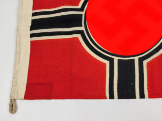 Kriegsmarine, Reichskriegsflagge 50 x 85cm, kleine Ausführung für U-Boote. Sehr guter Zustand