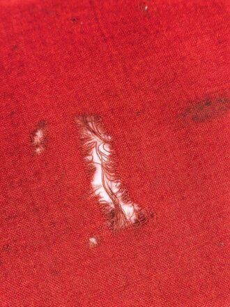 Kriegsmarine, Reichskriegsflagge 50 x 85cm, kleine Ausführung für U-Boote. Altersspuren