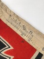 Kriegsmarine, Reichskriegsflagge 50 x 85cm, kleine Ausführung für U-Boote. Altersspuren