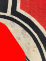 Kriegsmarine, Reichskriegsflagge 50 x 85cm, kleine Ausführung für U-Boote. Altersspuren