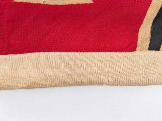 Kriegsmarine, Reichskriegsflagge 50 x 80cm, kleine Ausführung für U-Boote. Altersspuren