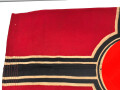 Kriegsmarine, Reichskriegsflagge 50 x 80cm, kleine Ausführung für U-Boote. Altersspuren