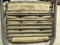 Sitz für ein Fahrzeug der Wehrmacht. Alte Reparatur am Rahmen, Originallack.