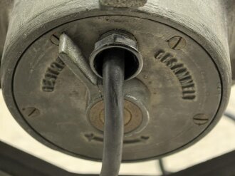 Kriegsmarine, 25cm Marine Einheits Scheinwerfer EsW 25 C 30, Hersteller bem. Originallack, Funktion nicht geprüft