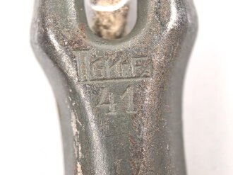 Eiserner Zelthäring Wehrmacht, Originallack, datiert 1941