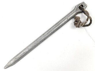 Zelthäring aus Leichtmetall. Wehrmacht, datiert 1937