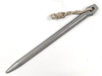 Zelthäring aus Leichtmetall. Wehrmacht, datiert 1938