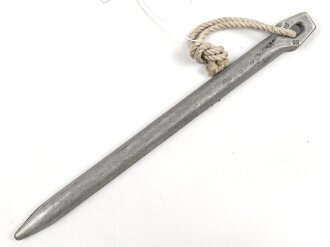 Zelthäring aus Leichtmetall. Wehrmacht, datiert 1938