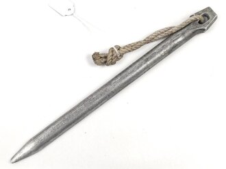 Zelthäring aus Leichtmetall. Wehrmacht, datiert 1937