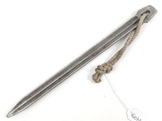 Zelthäring aus Leichtmetall. Wehrmacht, datiert 1937