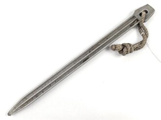 Zelthäring aus Leichtmetall. Wehrmacht, datiert 1938