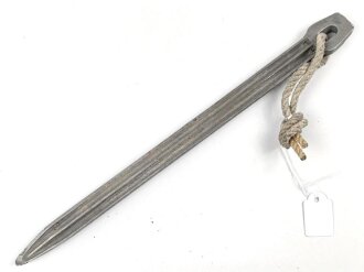 Zelthäring aus Leichtmetall. Wehrmacht, datiert 1939