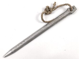 Zelthäring aus Leichtmetall. Wehrmacht, datiert 1938