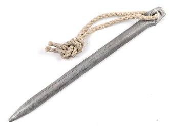 Zelthäring aus Leichtmetall. Wehrmacht, datiert 1939