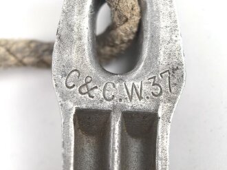 Zelthäring aus Leichtmetall. Wehrmacht, datiert 1937