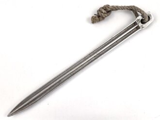 Zelthäring aus Leichtmetall. Wehrmacht, datiert 1935