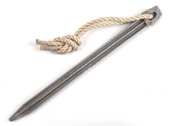 Zelthäring aus Leichtmetall. Wehrmacht, datiert 1938