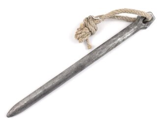 Zelthäring aus Leichtmetall. Wehrmacht, datiert...