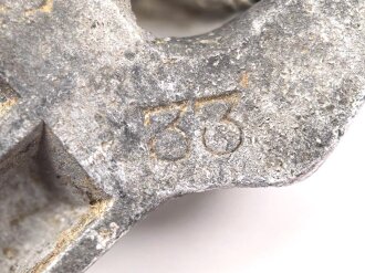 Zelthäring aus Leichtmetall. Wehrmacht, datiert 1933, leicht verbogenes Stück
