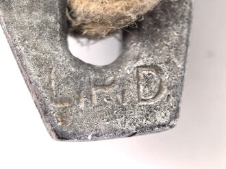 Zelthäring aus Leichtmetall. Wehrmacht, datiert 1933, leicht verbogenes Stück