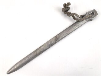 Zelthäring aus Leichtmetall. Wehrmacht, datiert...