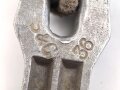 Zelthäring aus Leichtmetall. Wehrmacht, datiert 1936, leicht verbogenes Stück