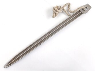 Zelthäring aus Leichtmetall. Wehrmacht, datiert...