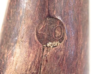 Zelthäring Wehrmacht aus Preßmasse, datiert 1940