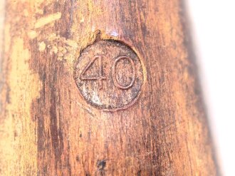 Zelthäring Wehrmacht aus Preßmasse, datiert 1940