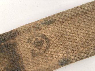 British WWII  Pattern 37 Enfield rifle sling , well used