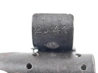 Einführstück für 50 Schuss Gurt MG34/42 der Wehrmacht. Hersteller dfb 2. 41