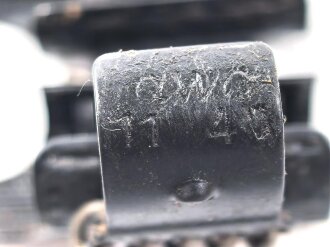 Einführstück für 50 Schuss Gurt MG34/42 der Wehrmacht. Hersteller dwc 11.41