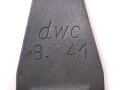 Einführstück für 50 Schuss Gurt MG34/42 der Wehrmacht. Hersteller dwc 8.41